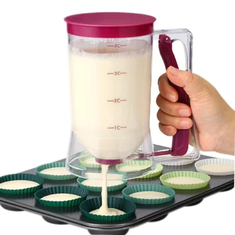 900mL Manual Batter Dispenser Cupcake Pancake Tool