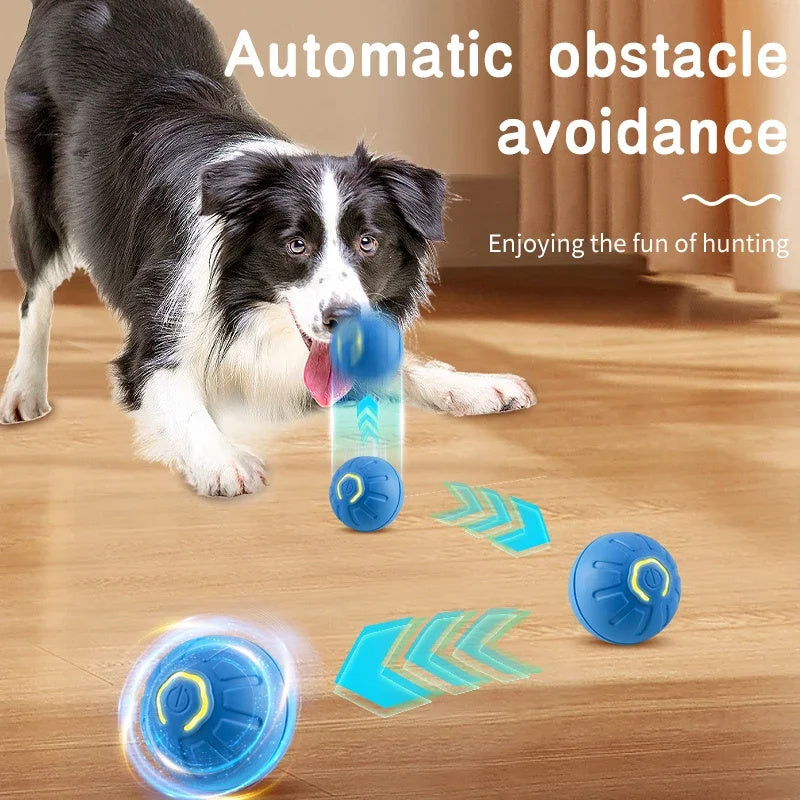 Smart Dog Toy Ball Electronic Interactive Pet Toy Moving Ball USB Automatic