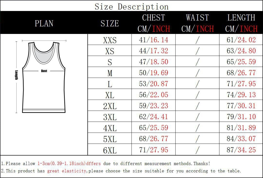 Men's Casual Digital Printing Independence Day Pattern Vest Sleeveless Top