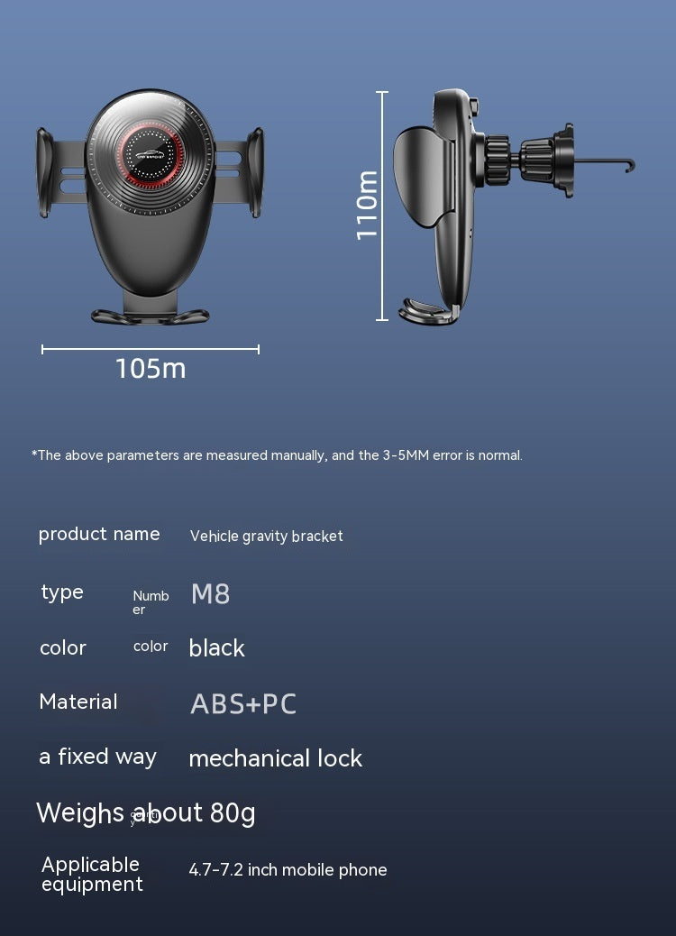 Car Special Navigation Bracket Universal Car Mechanical Support Frame Car Interior Air Outlet Car Mobile Phone Bracket