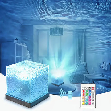 16 Color USB Charging Water Wave Crystal Light