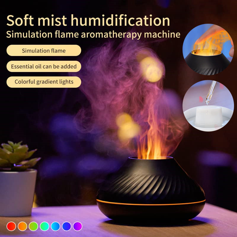 Humidifier 3d Fire Volcano Flame