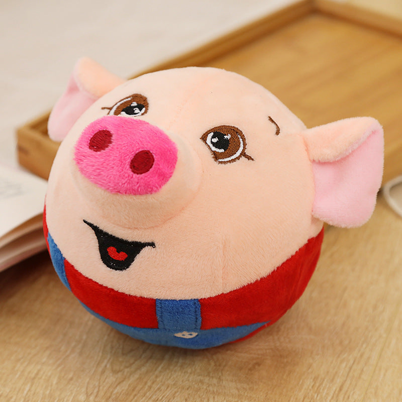 USB Rechargeable Pig Jumping Ball Bread Singing Recording