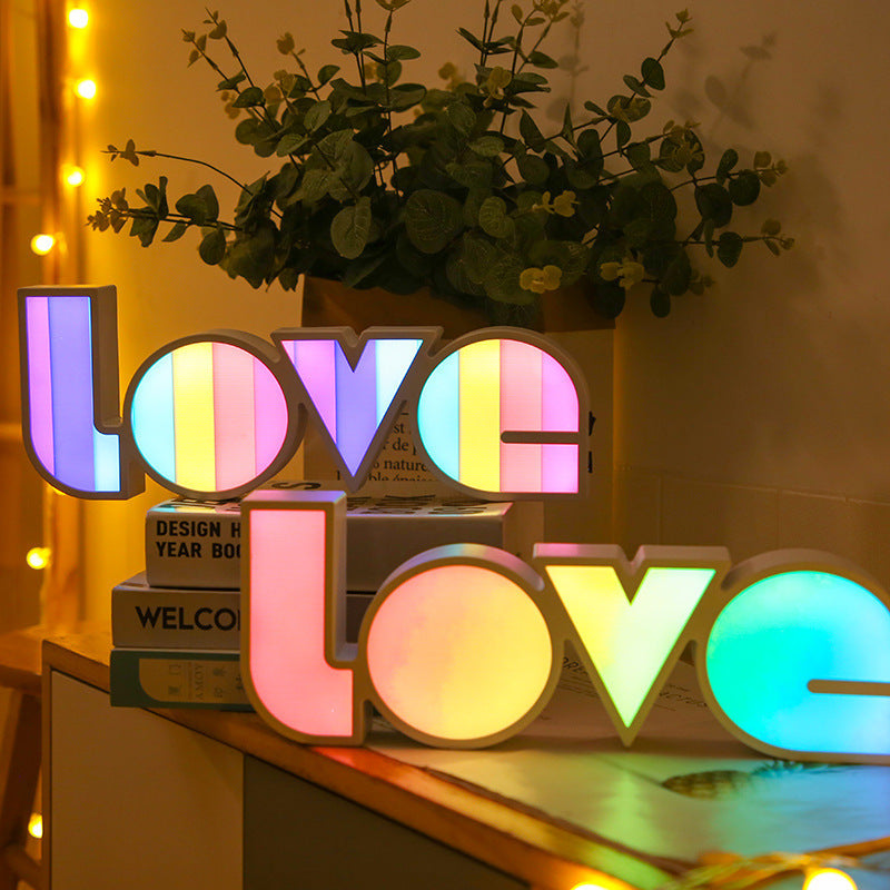 Create unforgettable moments with our LED LOVE light!